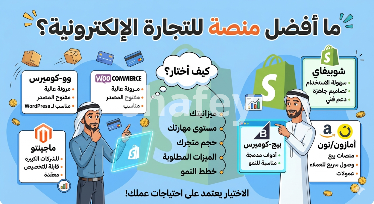 ما هي أفضل منصة للتجارة الإلكترونية في 2026