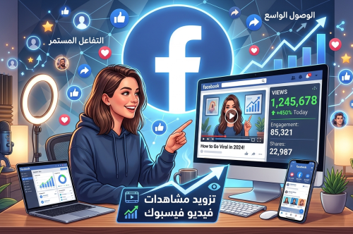 تزويد مشاهدات فيديو فيسبوك