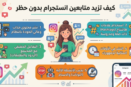 كيف تزيد متابعين انستجرام بدون حظر 2026